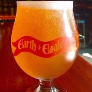 Pint glass of beer from Earth Eagle Brewing