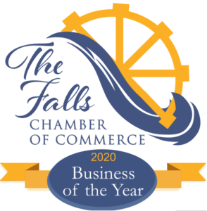 The Falls Chamber of Commerce - 2020 Business of the Year Logo