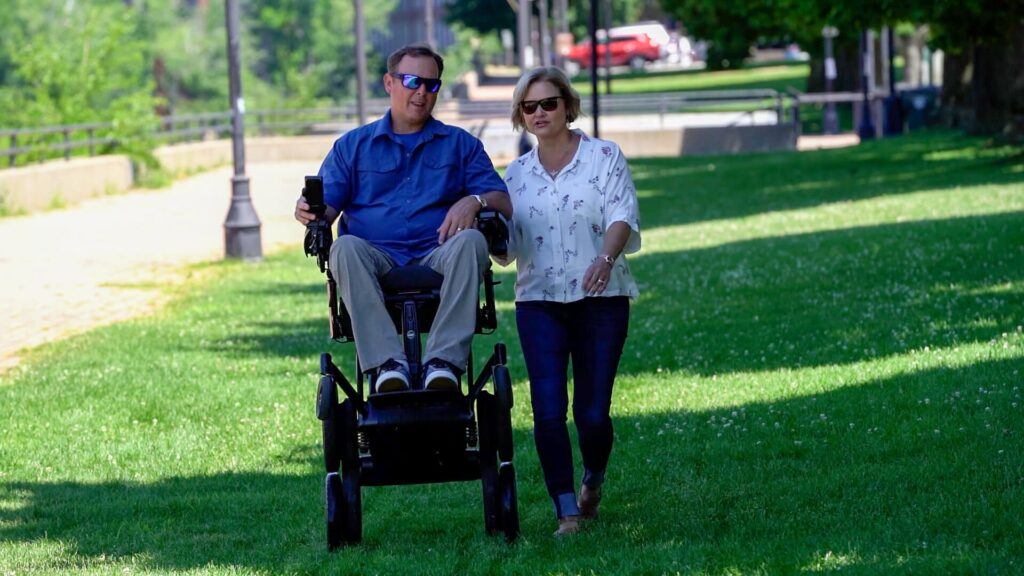 Gary Linfoot and his wife