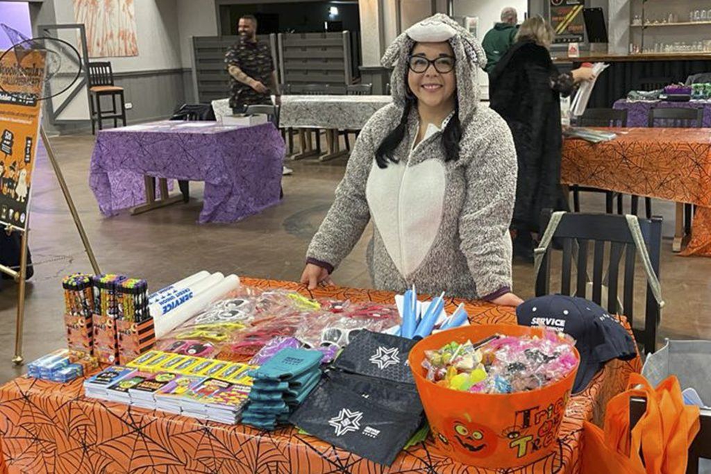 Service CU staff in Germany supported trick-or-treat events on base.