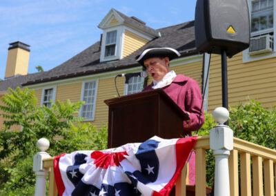 A reading of the Declaration of Independence at the 34th American Independence Festival.