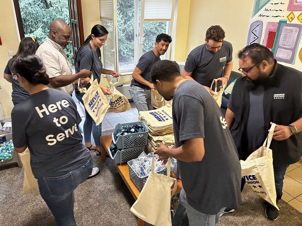 The care bags donated by Service CU were filled with essential items, aimed to provide comfort and ease the burden of a last-minute stay.