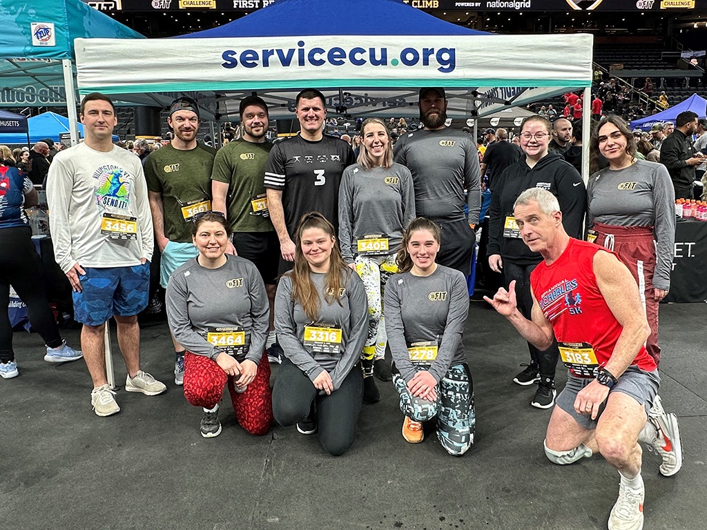 For the second year, Service CU sponsored and participated in the BFit Challenge at the TD Garden.