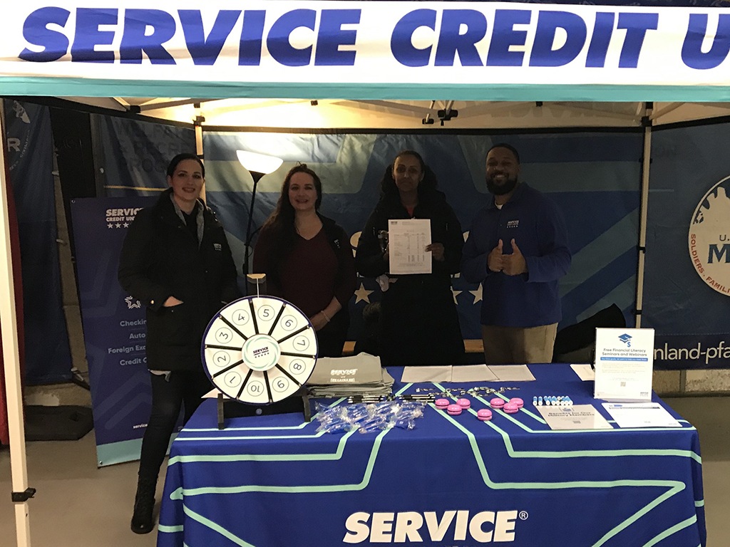 Service CU was on hand for all three days of the Valentines Bazaar.