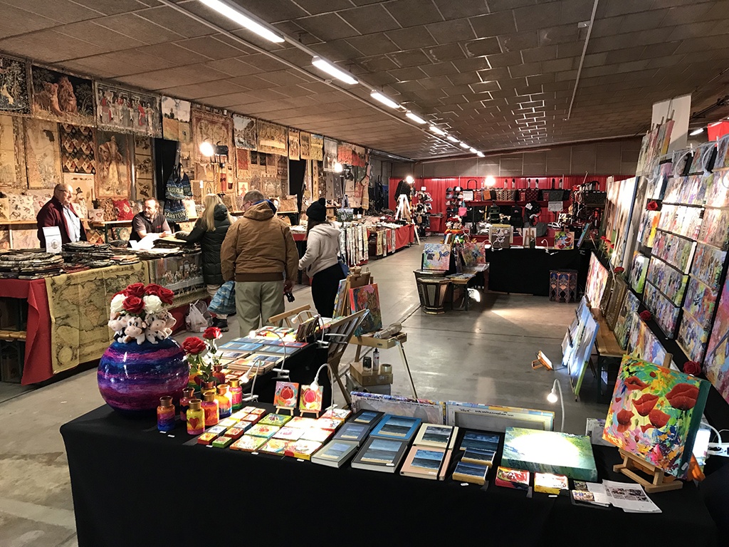 The Valentines Bazaar offered visitors the opportunity to purchase European-based wares.