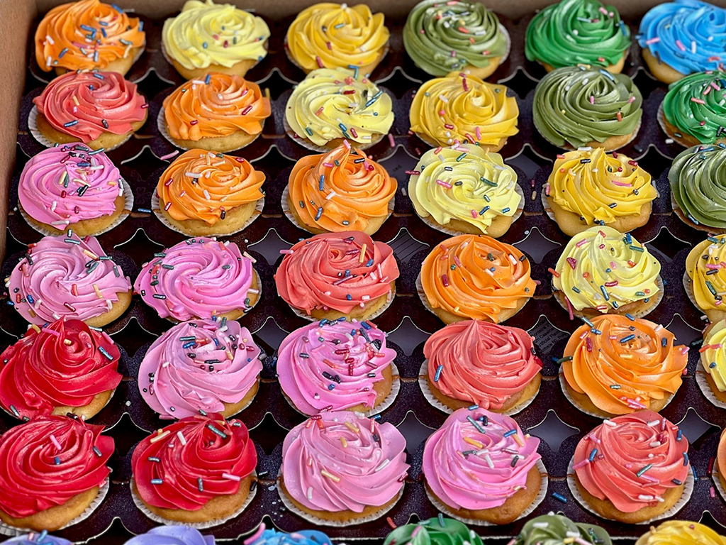 At the Month of the Military Children event in Ansbach, Service CU provided cupcakes and t-shirts for military children in attendance.
