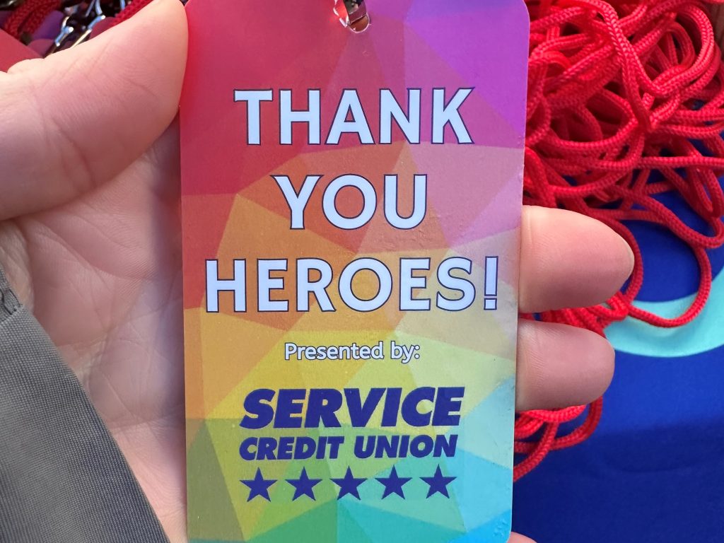 Local first responders received VIP passes to the Great Bay Food Truck Festival, courtesy of Service CU.