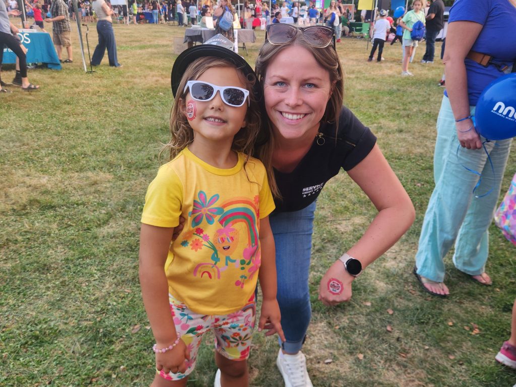 Service CU handed out custom Police and Fire inspired temporary tattoos to celebrate National Night Out.