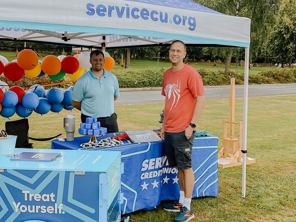 Service CU joined the fun, with games and giveaways.