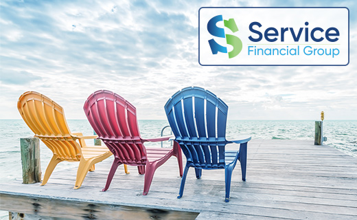 Adirondack chairs on a dock