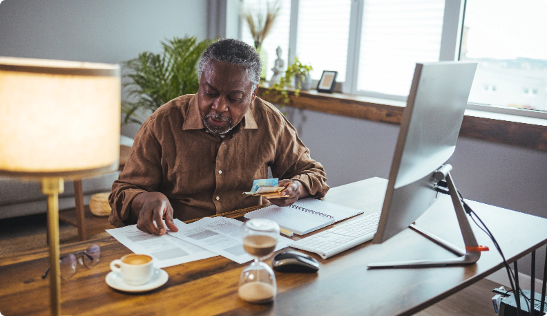 gentleman at his desk