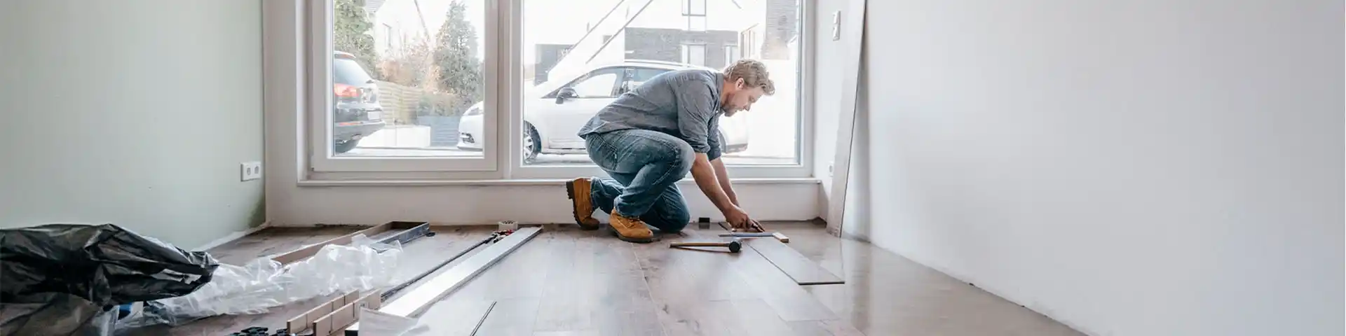 man working on some home repairs