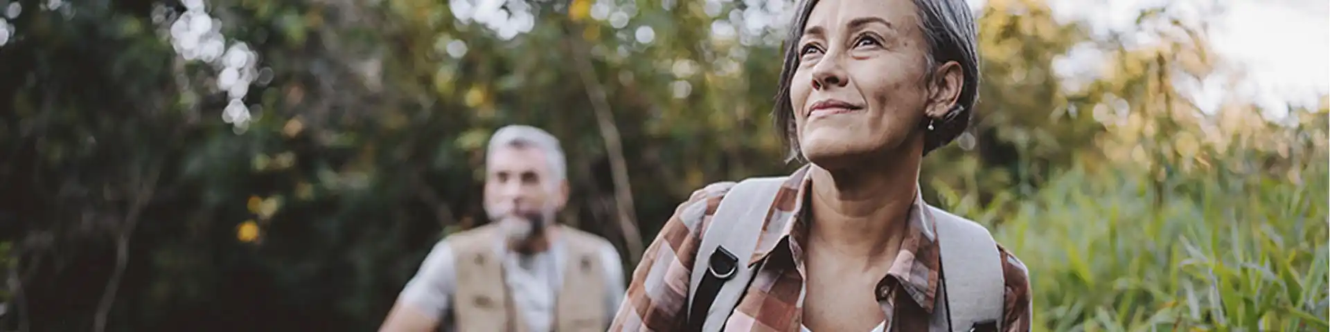 older couple going for a hike