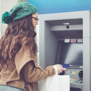Girl-at-ATM
